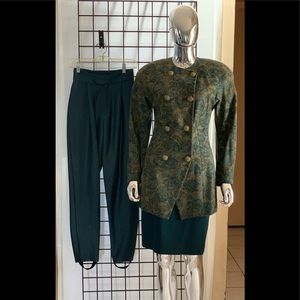 Vintage 3 Piece Ellen Tracy Jacket/Skirt/Pants